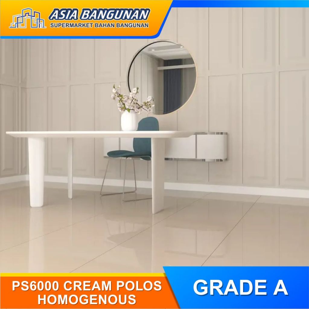 Sun Power Granit 60x60 PS6000 Cream Polos Homogenous Exp (A)