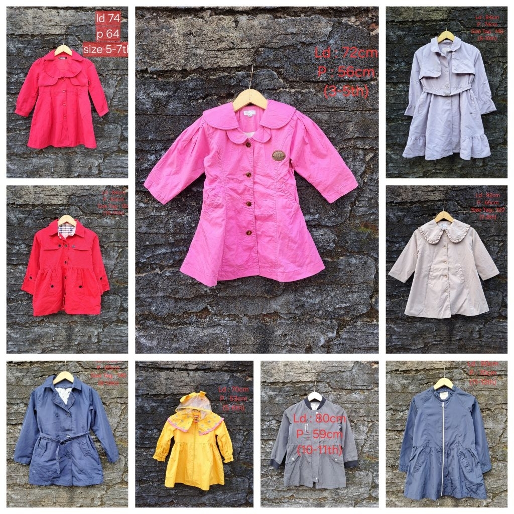PRELOVED JAKET COAT ANAK PEREMPUAN/ PL JAKET ANAK PEREMPUAN