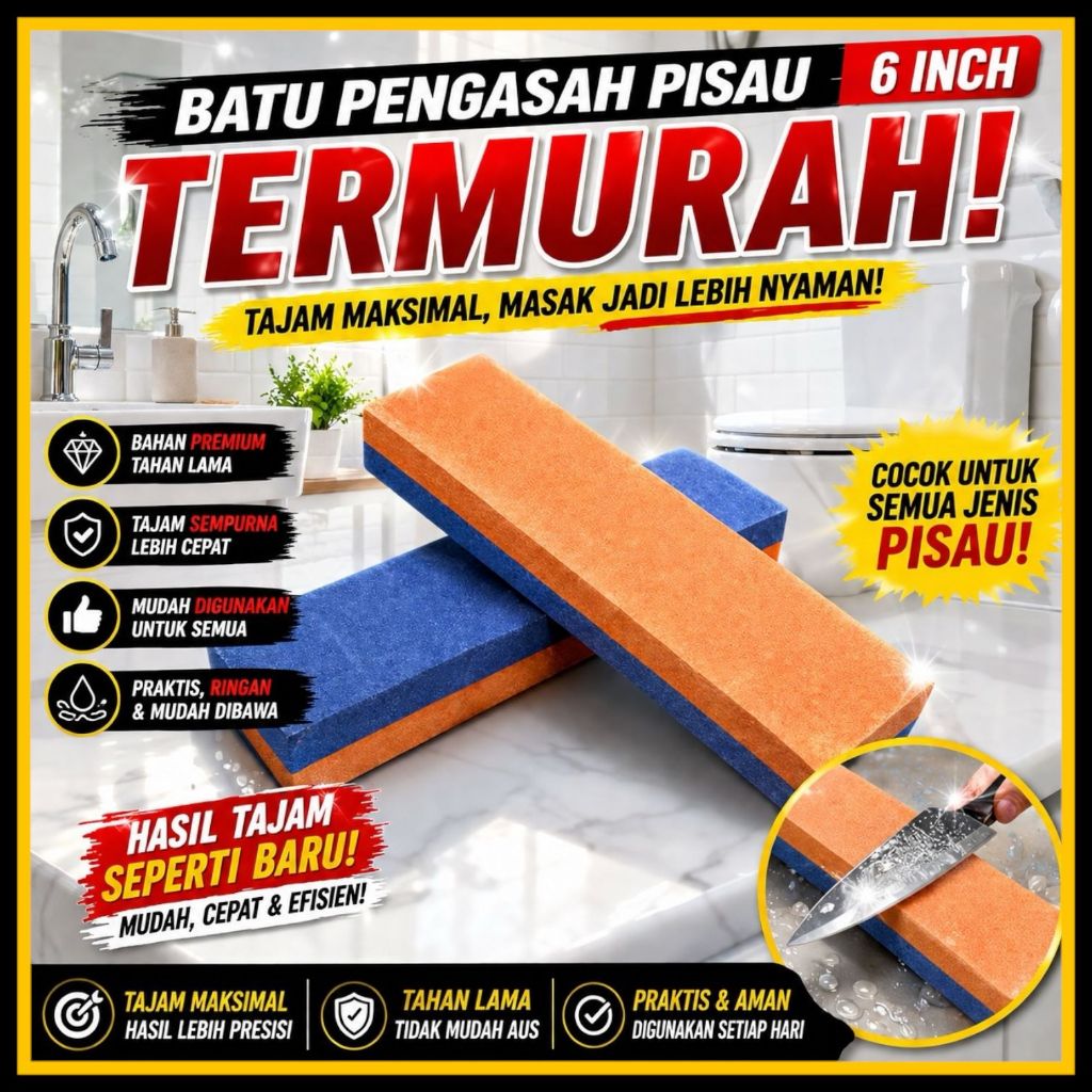 batu asahan pisau 6 inch 15 cm batu asah batu asah gerinda batu asah pisau
