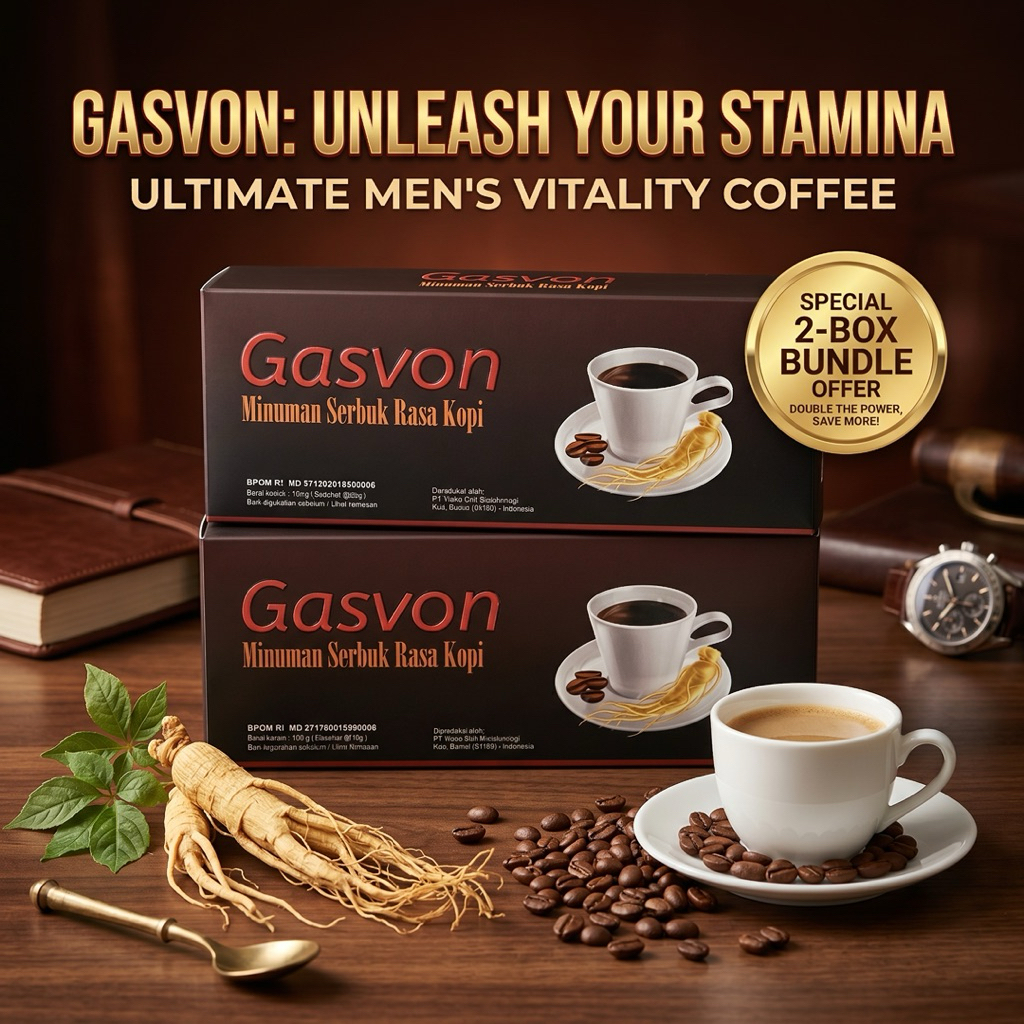 Gasvon - Kopi Stamina Pria 2 Bundling Box
