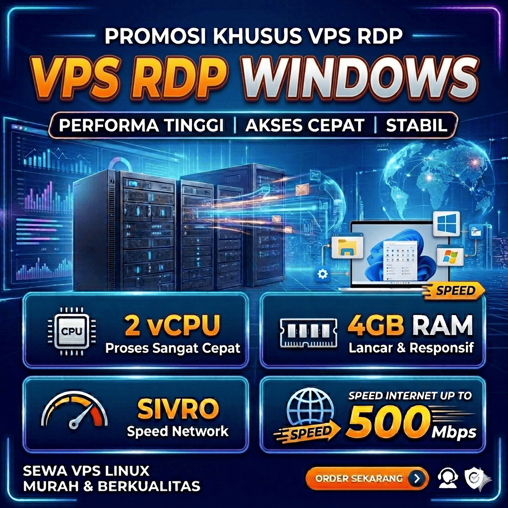 VPS RDP WINDOWS 4GB RAM 2CPU