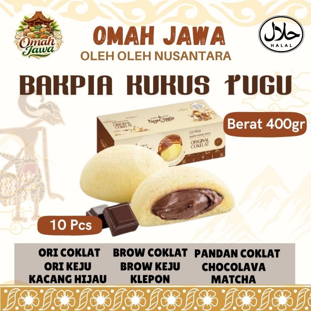 [TERLARIS] Di Jakarta / Bakpia Kukus Tugu Jogja /  Bakpia Oleh Oleh Khas Jogja (Isi 10)