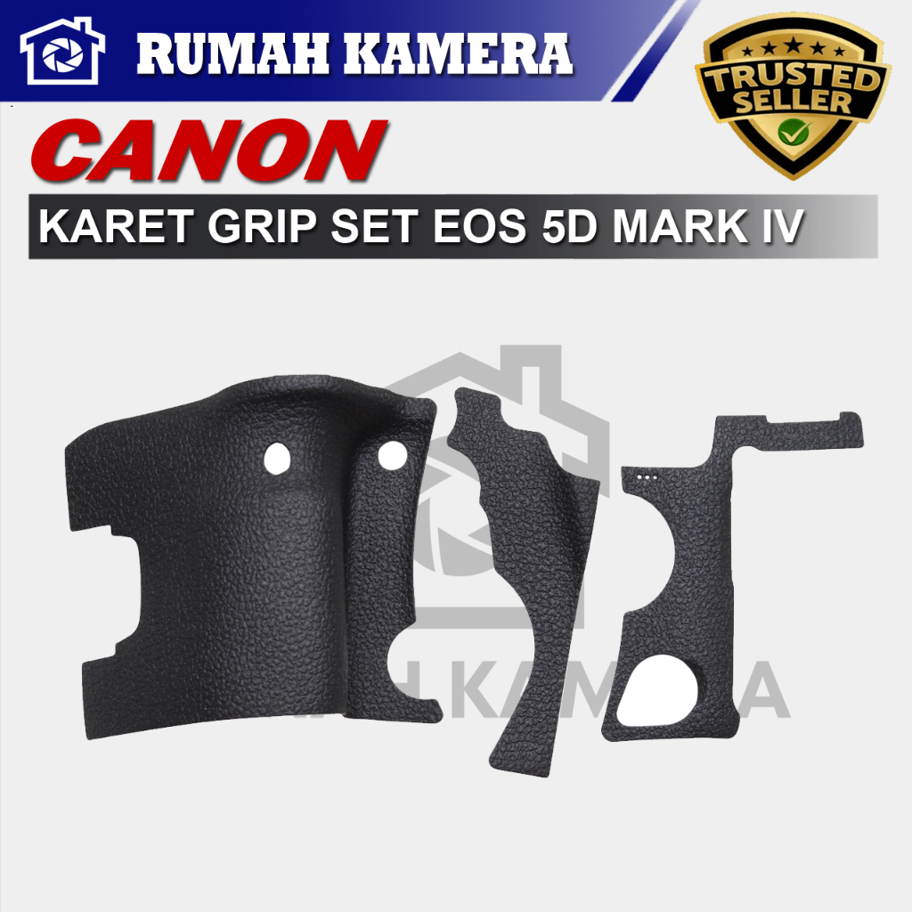 Karet Grip Set Kamera Canon 5D Mark IV Grip Kanan Kiri & Jempol
