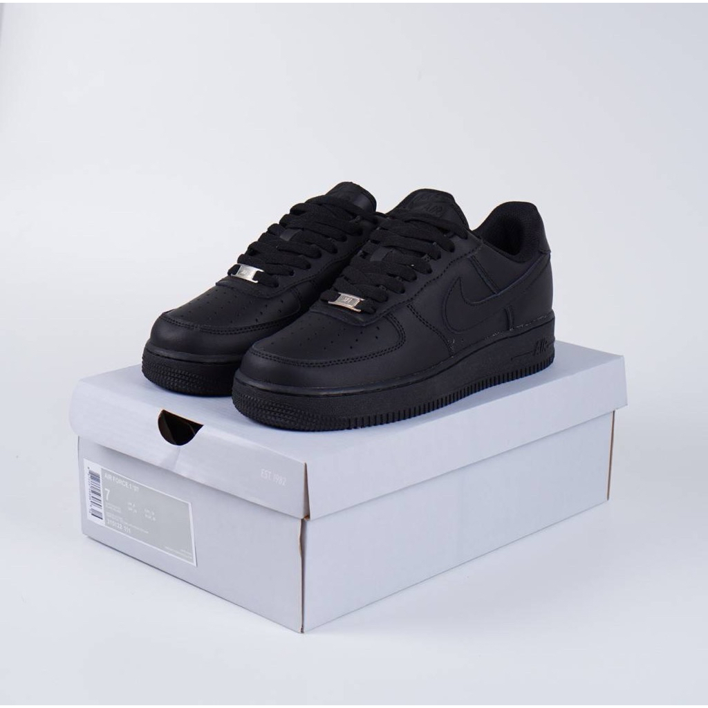 ( BDGSNKRS ) Sepatu Nike Air Force 1 Low Triple Black