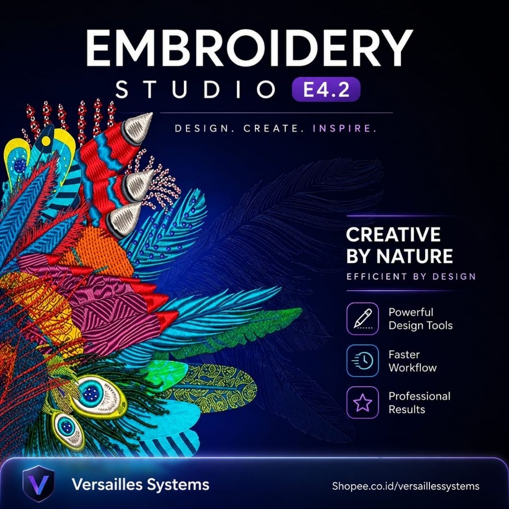 Wilcom Embroidery Studio e4.2 seri H terbaru - Wilcom | EmbroideryStudio | Windows | Software