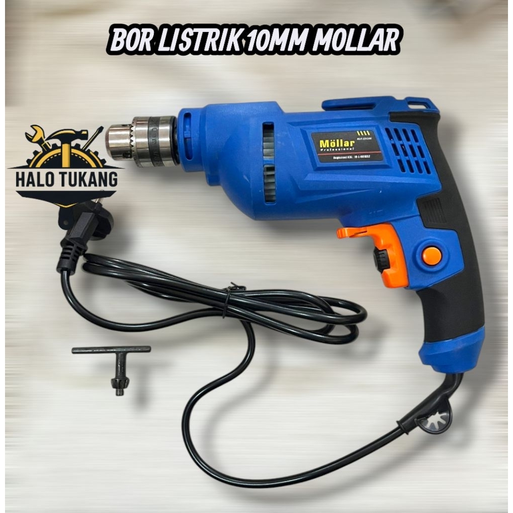 BOR LISTRIK 10MM MOLLAR / MESIN BOR TANGAN LISTRIK