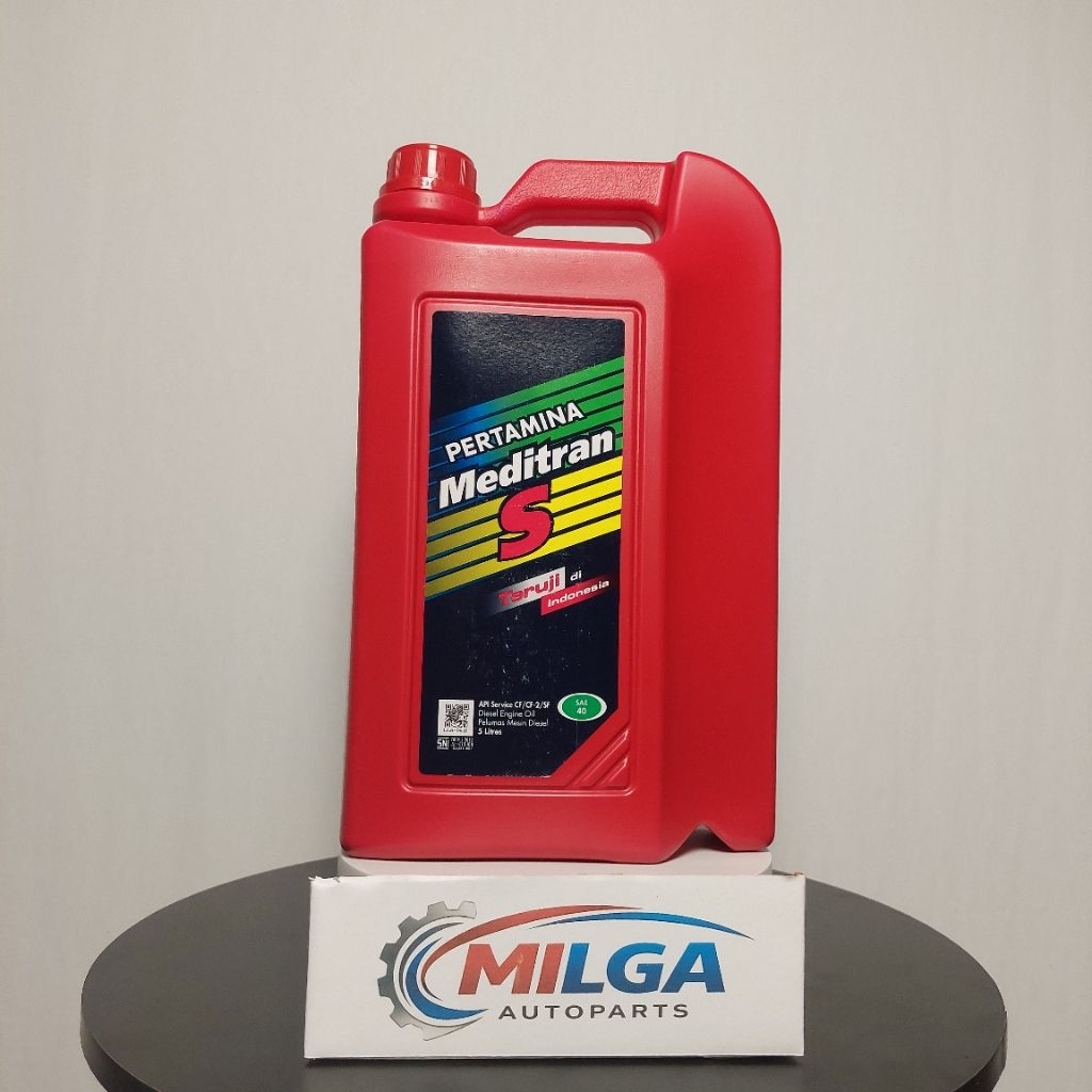 PERTAMINA MEDITRAN S SAE 40 5 LITER - OLI MESIN MOBIL DIESEL (OLI ORIGINAL PERTAMINA)