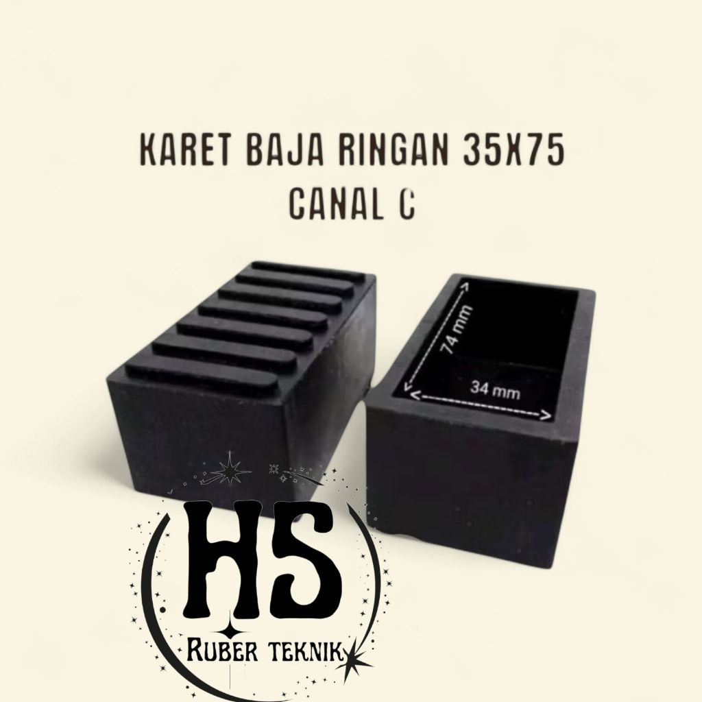 KARET CANAL C DATAR BAJA RINGAN/KARET KAKI TANGGA BAJA RINGAN