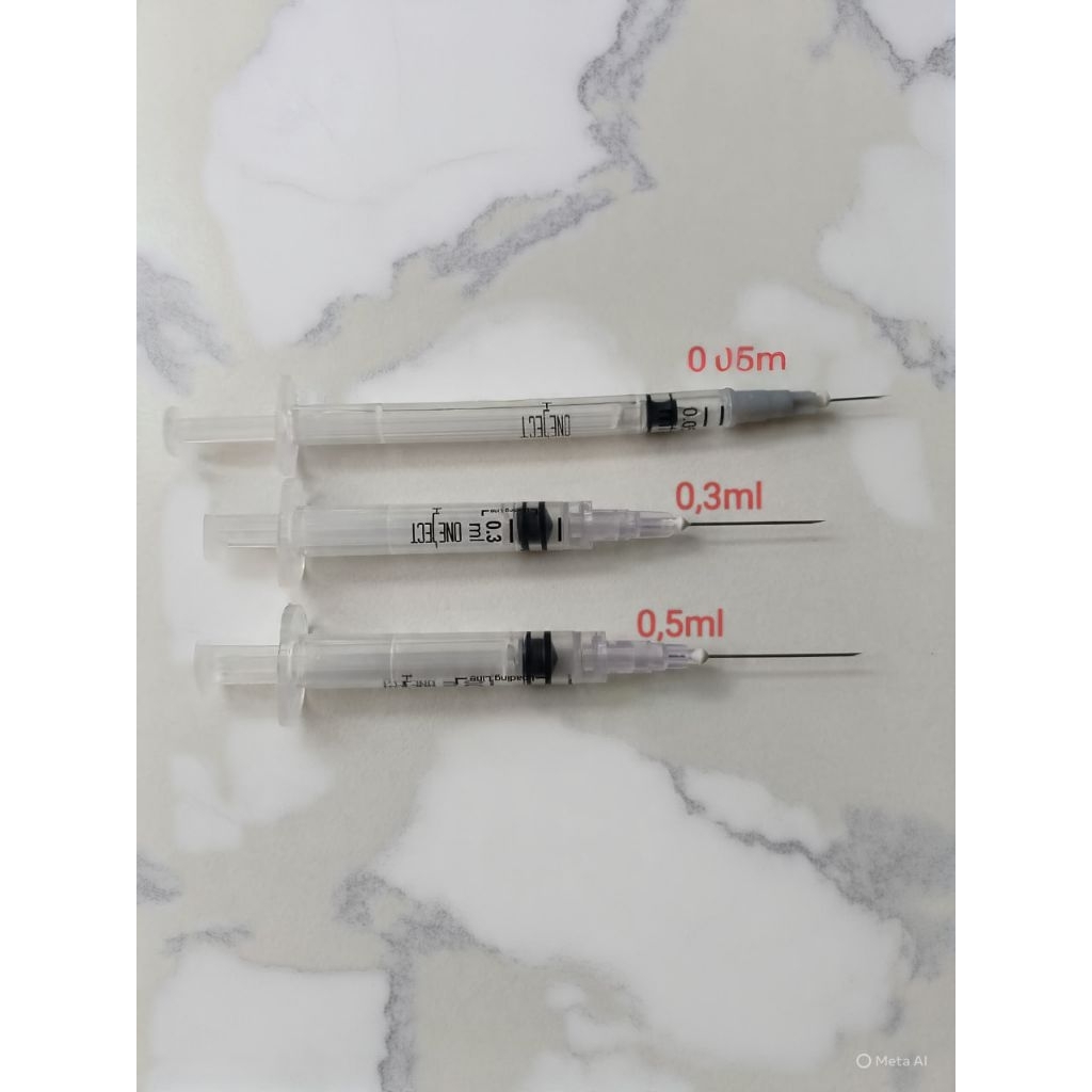 disposable syringe 0,3ml . 0,05ml
