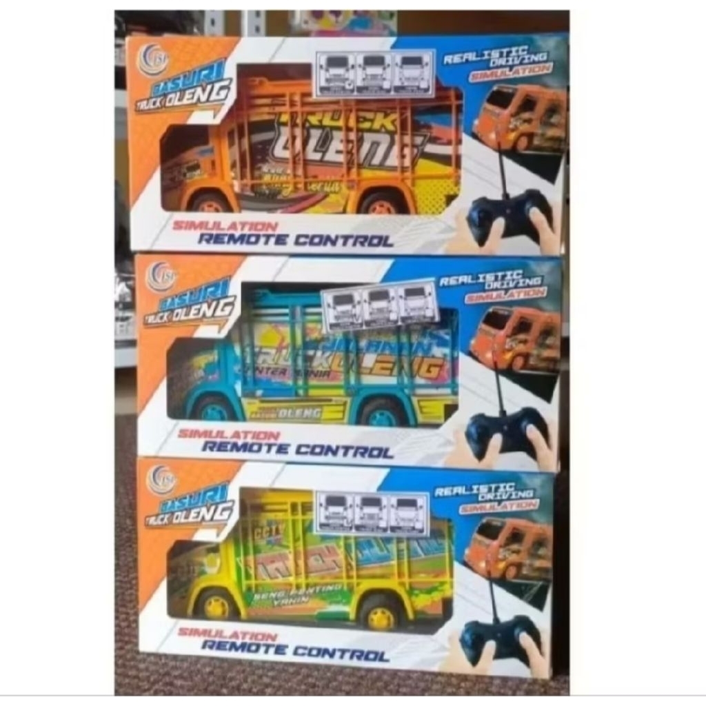 Mainan anak mobil rc truck oleng terpal keren murah remote control truk oleng Basuri terpal