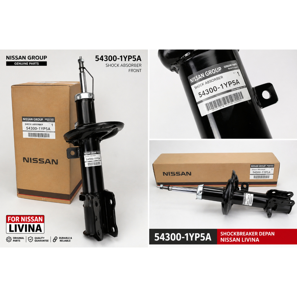 Shockbreaker Depan Nissan Livina 54300-1YP5A Original & OEM / Shock Depan Livina / Shock Absorber De
