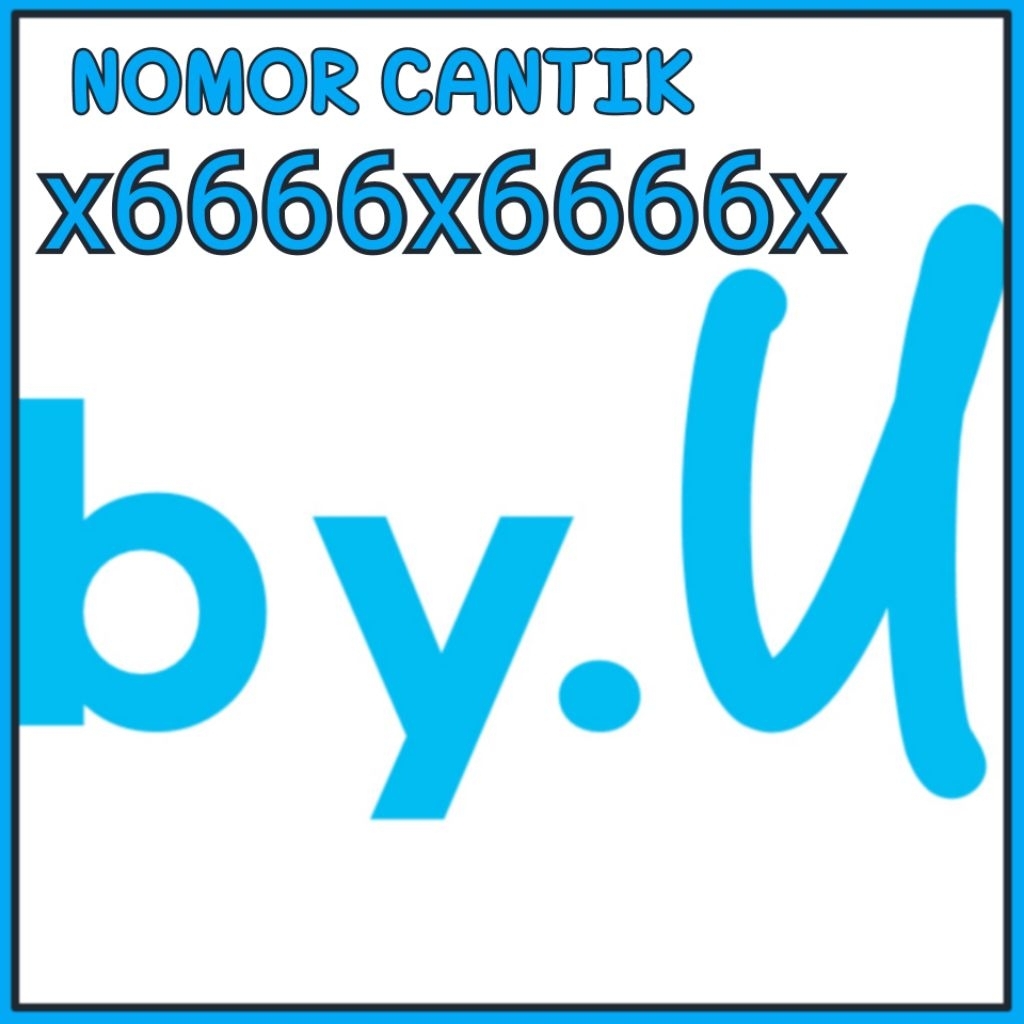 Kartu Perdana By U Telkomsel Nomor Cantik 6666 x 6666x