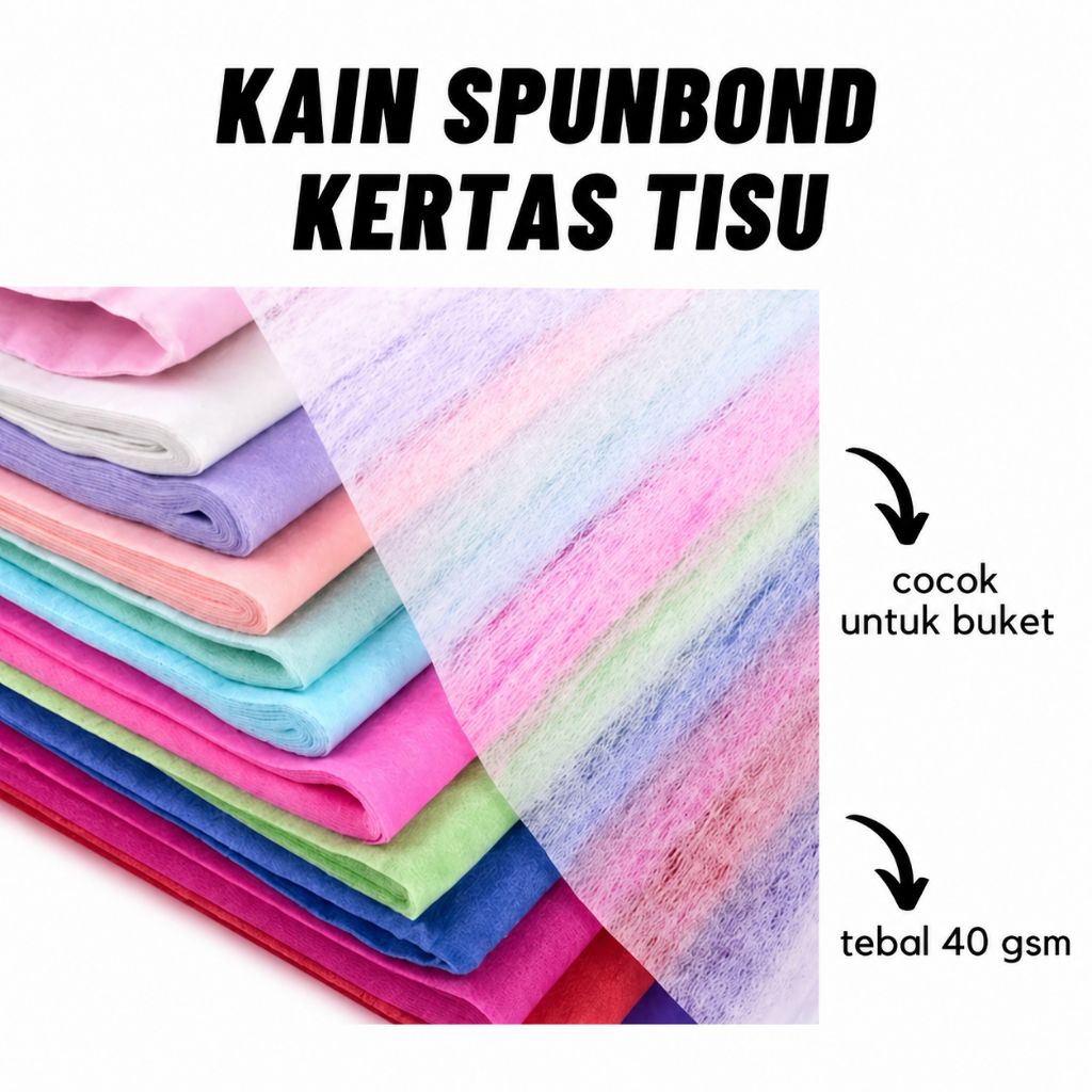 Kertas Tisu Buket / Tissue Paper / Kain Spunbond
