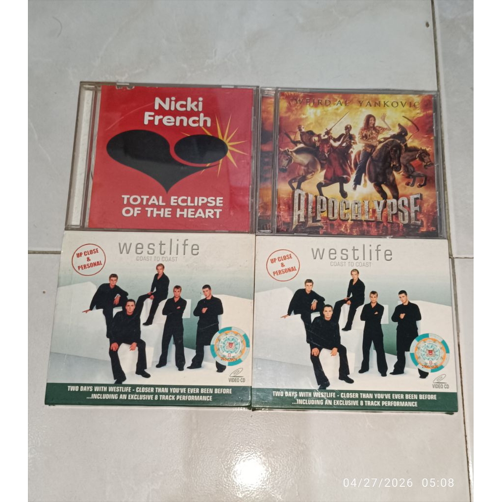 cd & vcd NICKI FRENCH-Total Eclipse Of The Heart / WEIRD AL YANKOVIC-Alpocalypse / WESTLIFE-Coast To