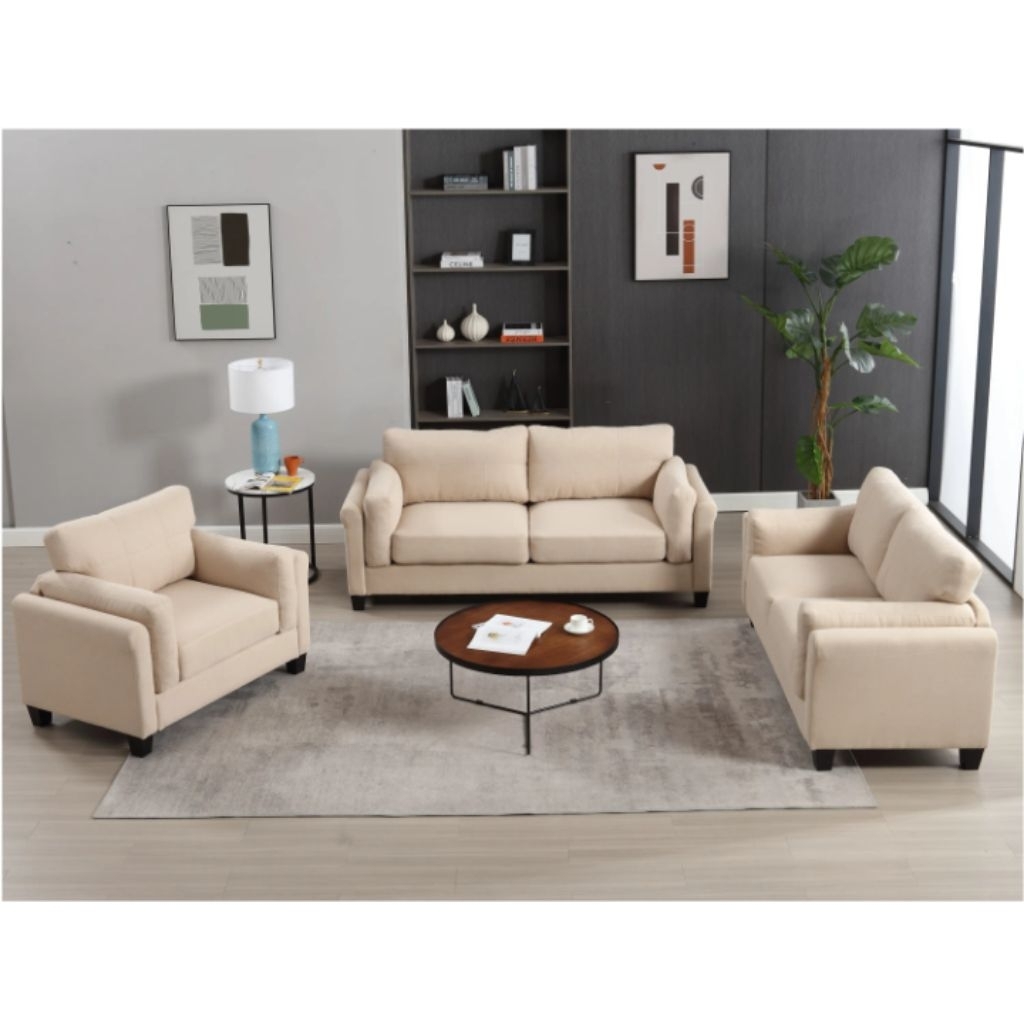set Sofa gaya Italia, sangat sederhana kursi sofa rumah ruang tamu.