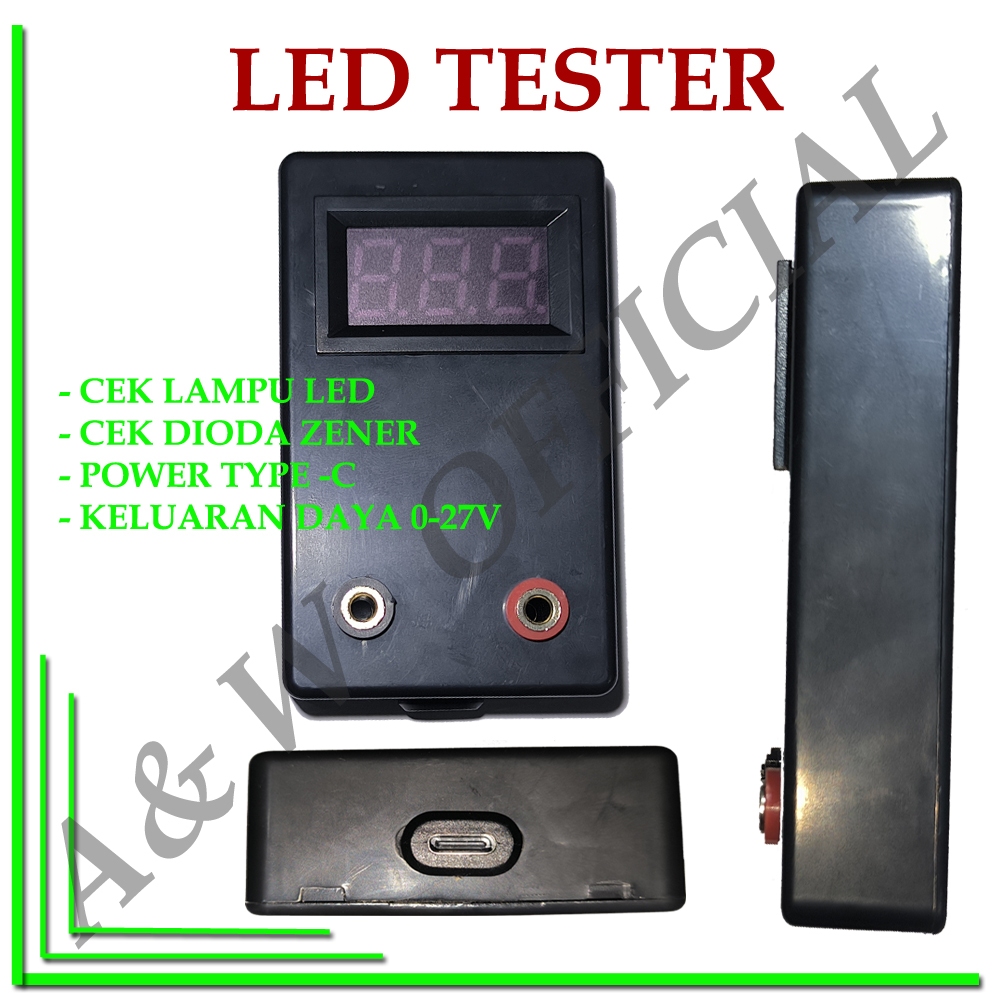 Led tester auto volt test led, backlight, dioda zener