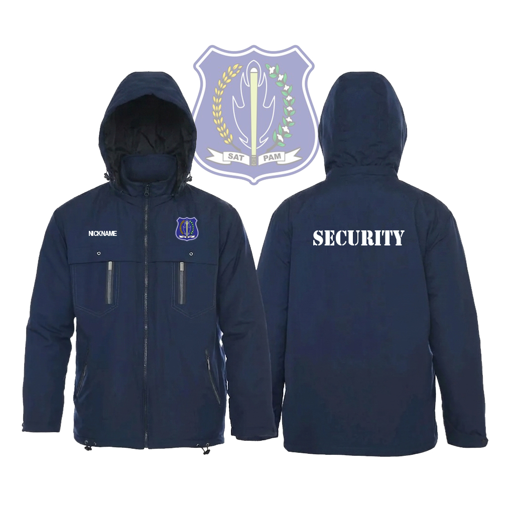 Jaket Security Satpam Sablon Keren Free Nama Model Terbaru
