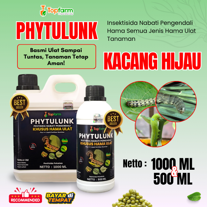 Obat Semprot Hama Ulat Kacang Hijau / Obat Pembasmi Ulat Kacang Panjang / Obat Ulat Topfarm / Pestis