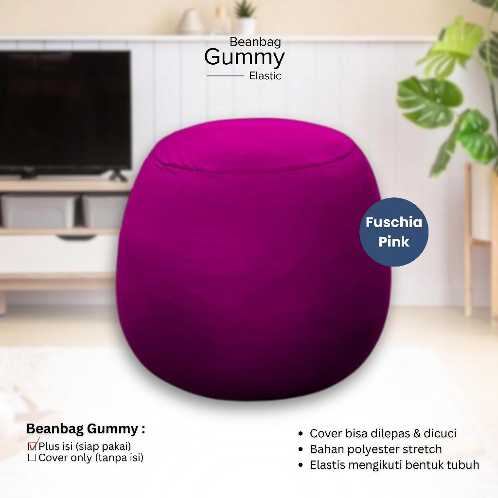 PROMO BEAN BAG GUMMY / BEANBAG SQUISHY - BEAN BAG ELASTIS SIZE LARGE PLUS ISI BAHAN LEMBUT