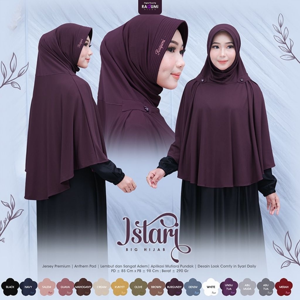 ISTARY BIG HIJAB ORI RAQUMI HIJAB
