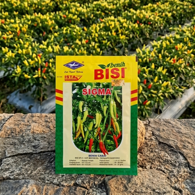 Benih Cabai Sigma Cabai Rawit Isi 10gr BISI Cap Kapal Terbang EXP 01 2027