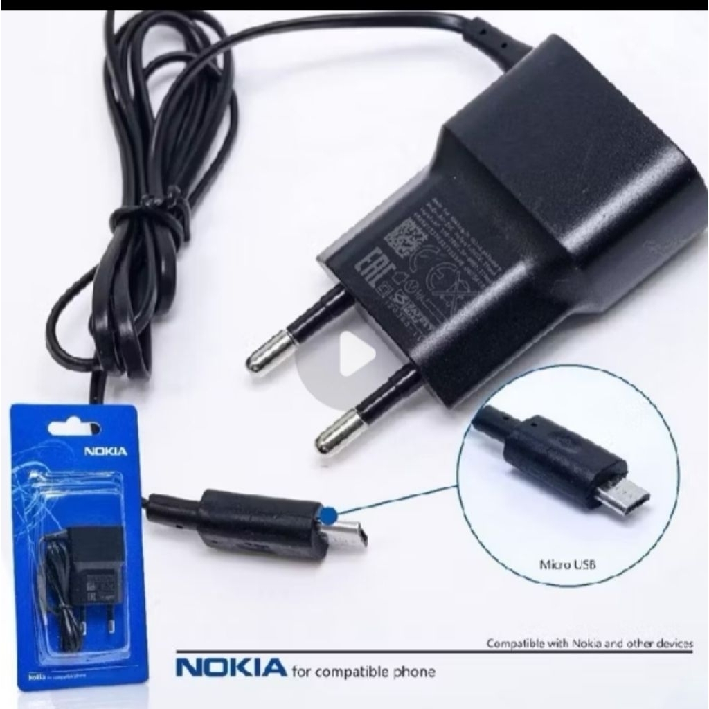 Charger Nokia 105 Micro 99% Original