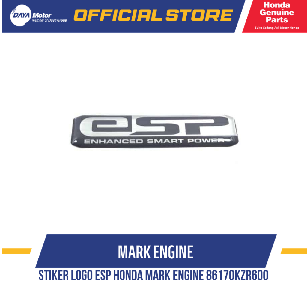 Stiker Logo eSP Honda Mark Engine 86170KZR600