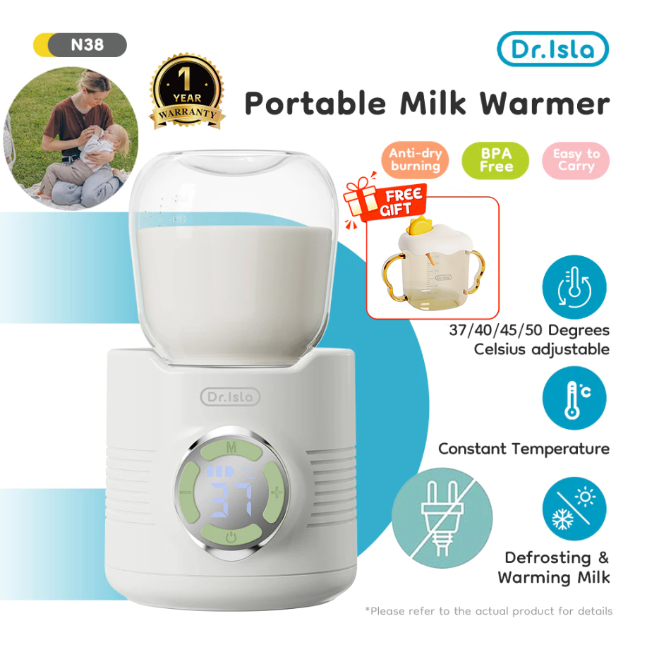 Dr.isla Bottle Warmer Portable Pemanasan Cepat Penghangat Botol Susu Bayi Elektrik  Pemanas Asi N38