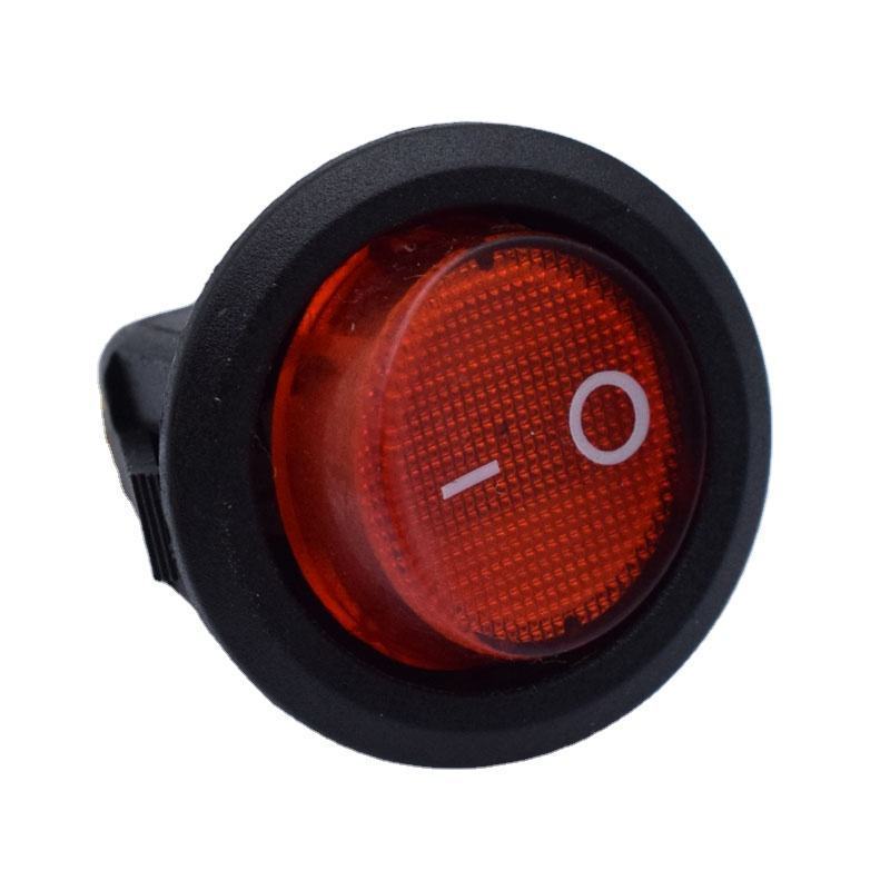 Saklar On-Off 3 Pin Bodi Bulat Merah Lampu 3pin 3P Switch Kecil On Off / Saklar On Off Bulat Kecil