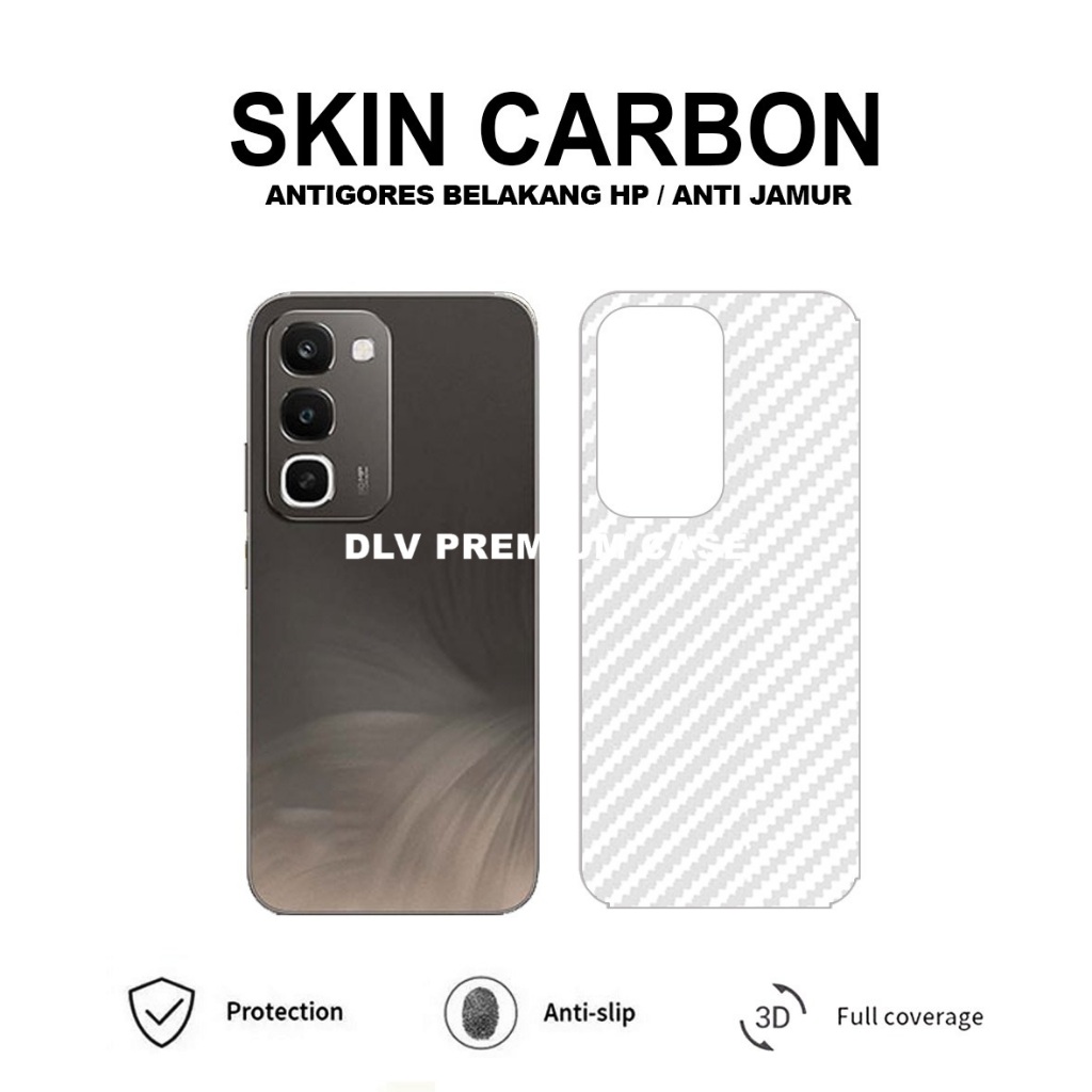 REALME C100 4G REALME C75 SKIN CARBON TRANSPARAN ANTIGORES BELAKANG REALME C100 4G REALME C75 SCB1