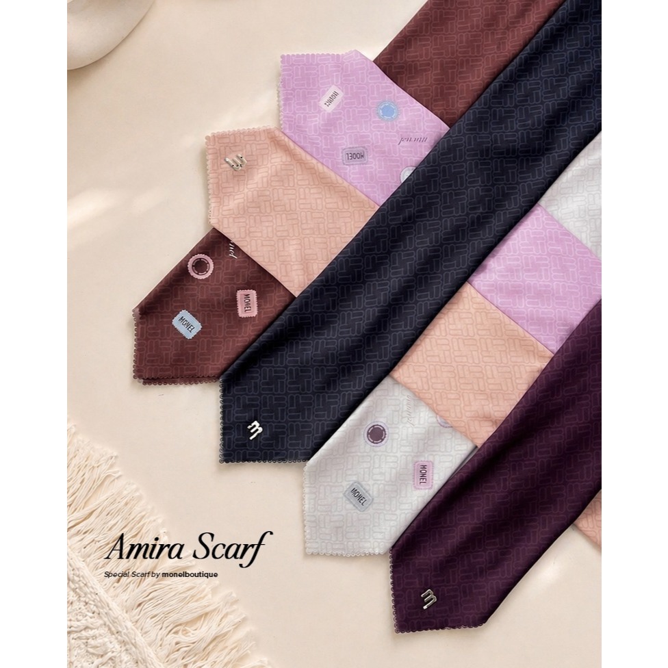 MONEL - Hijab / Kerudung Segi Empat - Amira SCARF