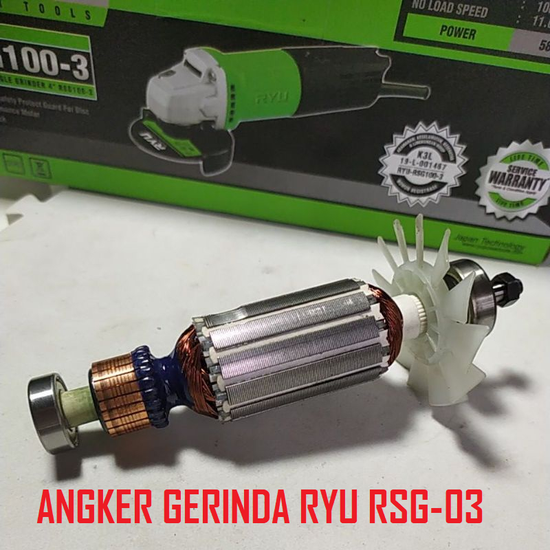 RYU Angker Mesin Gerinda RYU RSG 100-3 Angker Dinamo Gerinda Grinda Gerinda Angle Grinder Armature R
