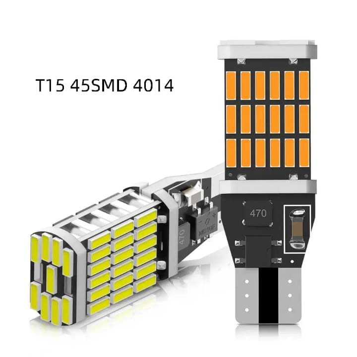 12Volt - Lampu Mundur T10/T15 Lampu Senja 45 Led Super Terang