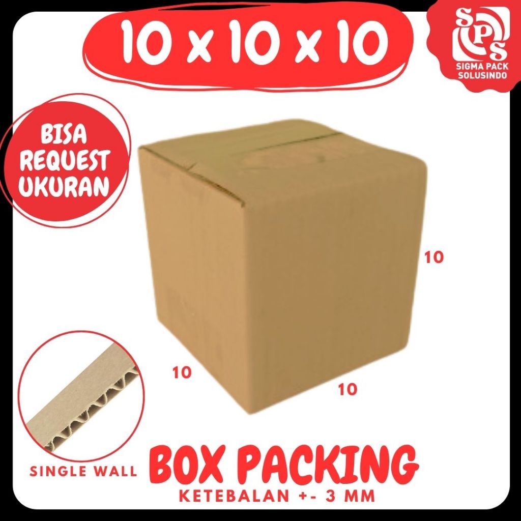 kardus 10x10x10 A1 / Box 10x10x10 A1 / Dus 10x10x10 kardus Jam Tangan Zigma Pack