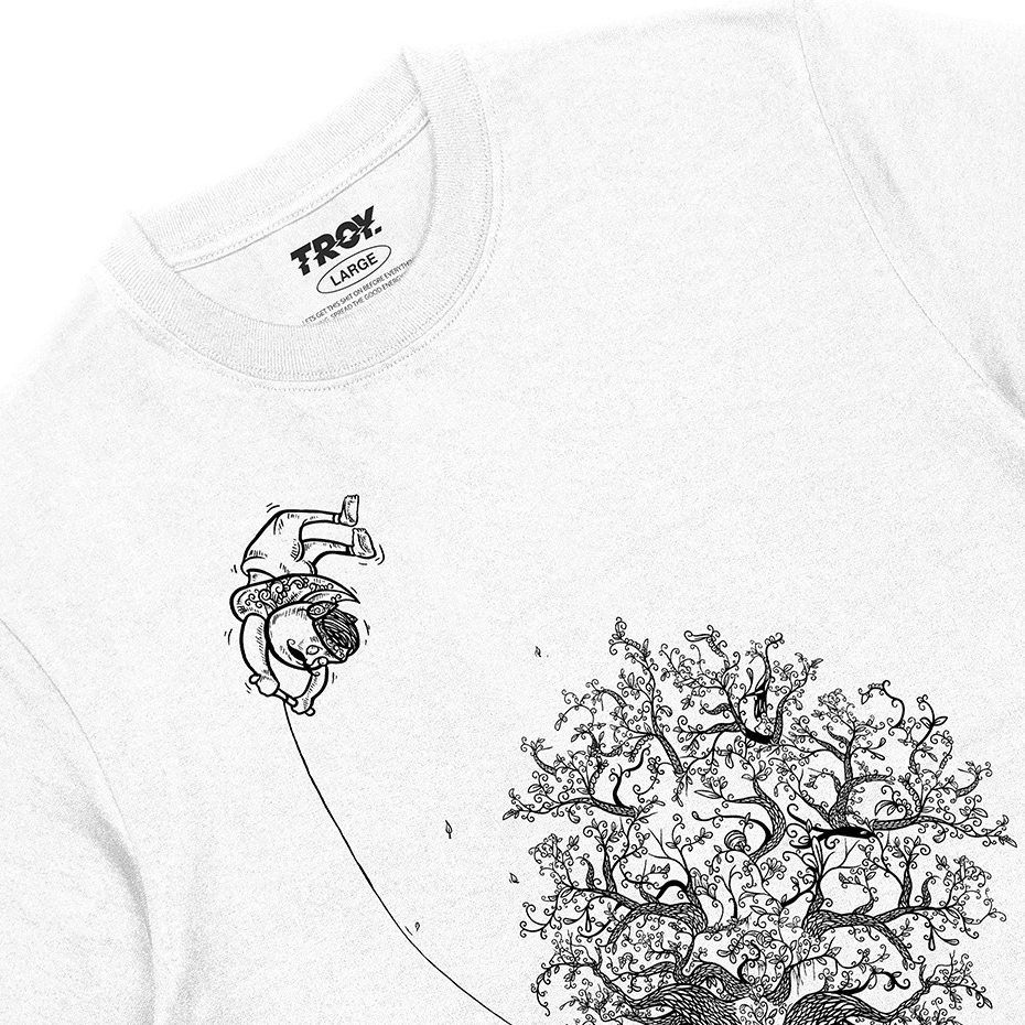 Troy Company Kaos Pria Lengan Pendek Putih - Gatot Kaca Dewadaru Tshirt White MTD 2370