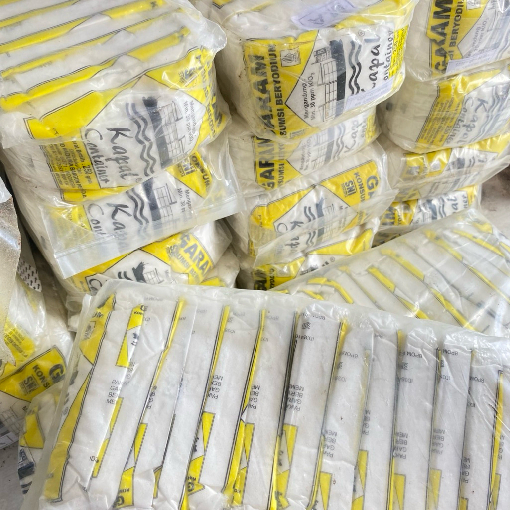 Garam Dapur Beryodium 250gram - Garam Kapal, Garam Meja, Garam Beryodium