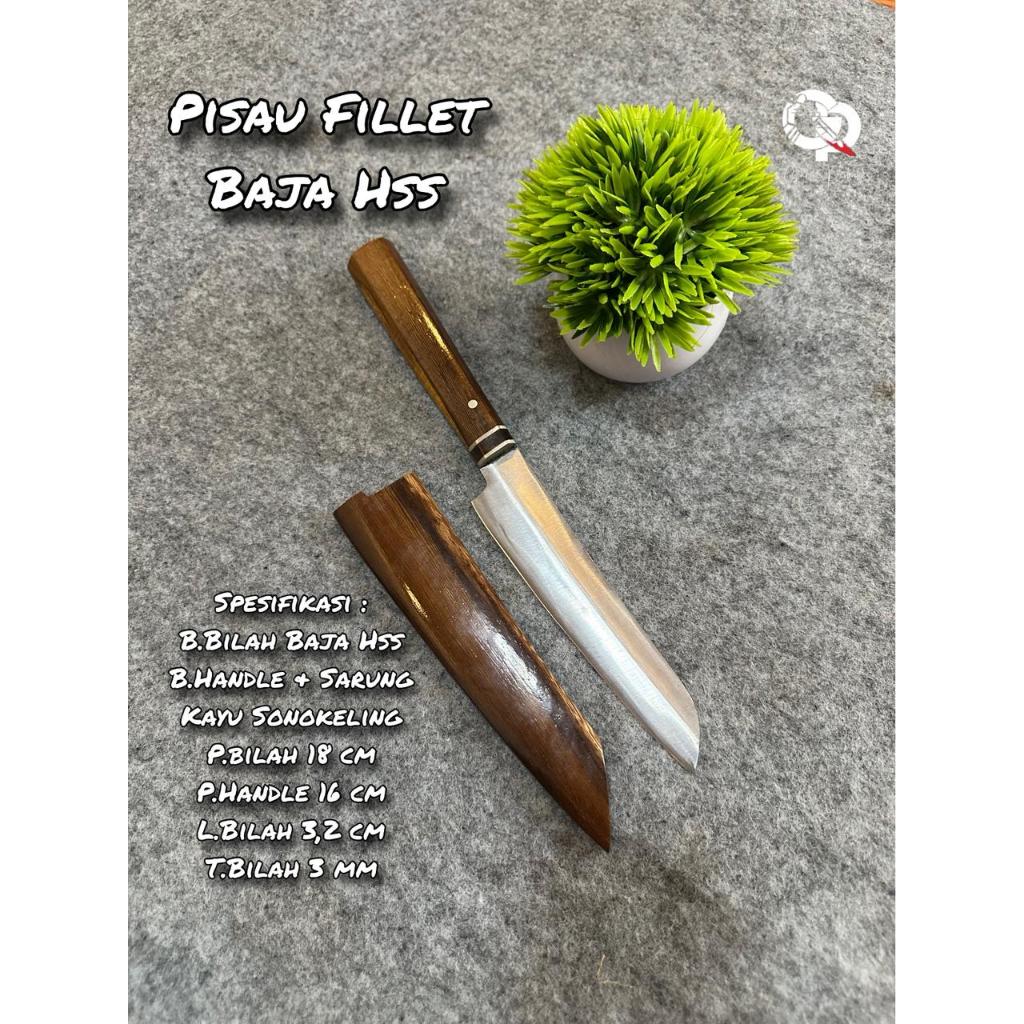GP Pisau Fillet Baja Hss Siap Pakai.Pisau Daging Serbaguna Untuk Potong Sayuran Fillet Ikan Bahan Ba