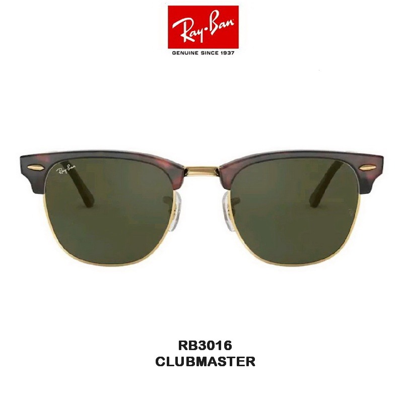 KACAMATA ORIGINAL RAY-BAN CLUBMASTER RB3016 TORTOISE