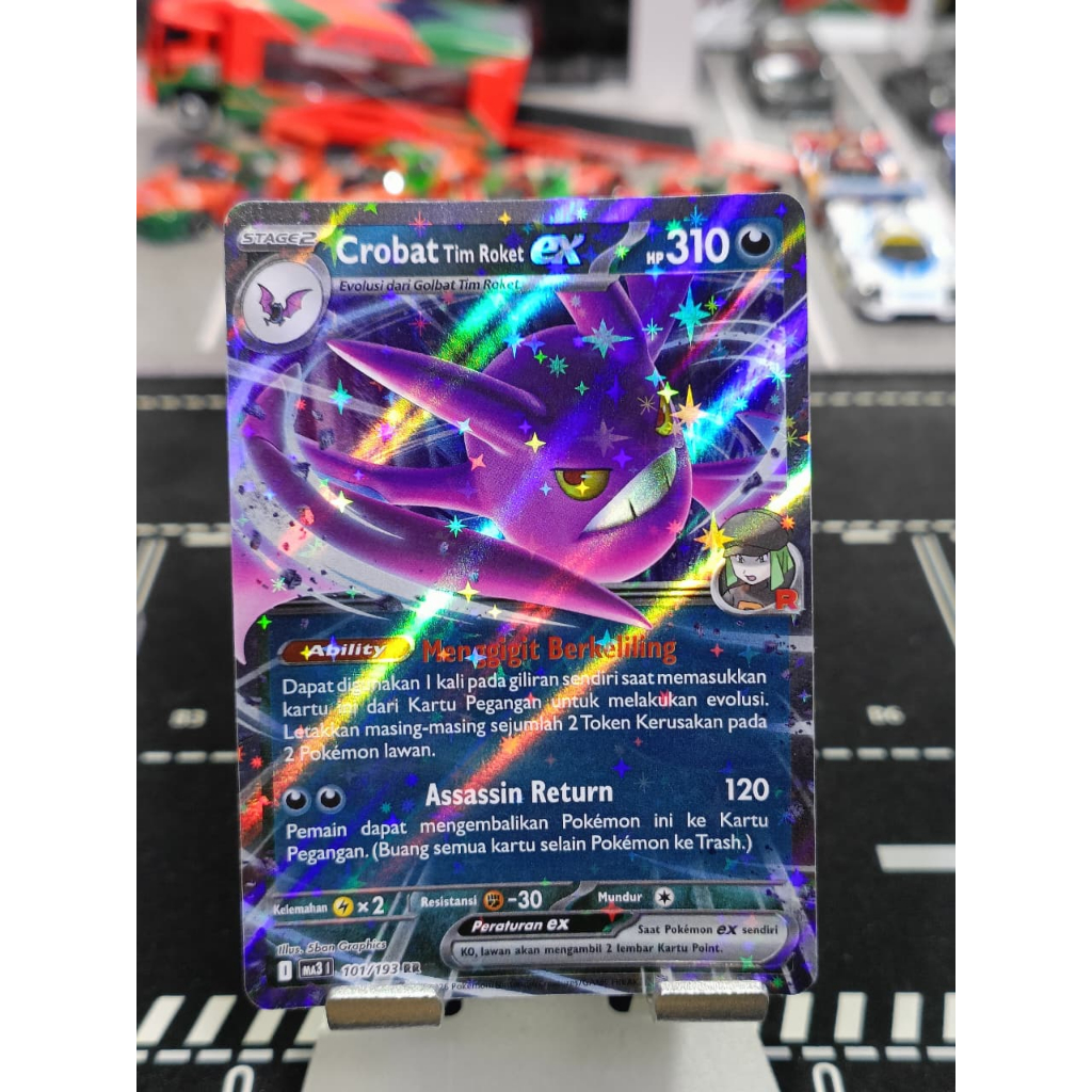 Crobat Tim Roket ex 101/193 RR - Pokemon TCG Indonesia