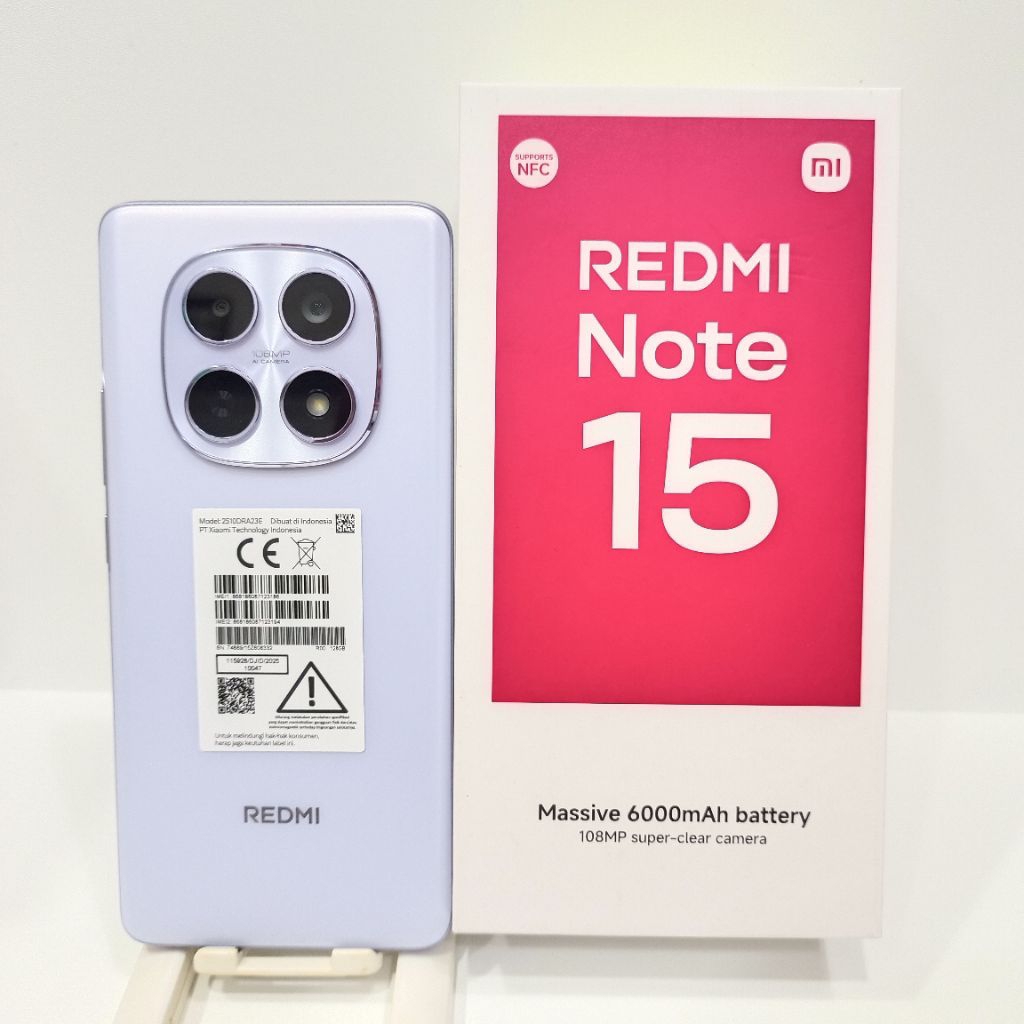 REDMI NOTE 15 4G 8/128GB HANDPHONE SECOND FULLSET BATANGAN ORIGINAL BERGARANSI