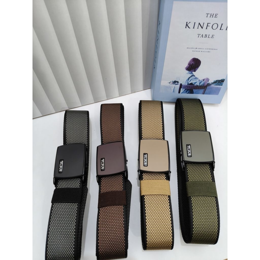 Ikat pinggang pria Canvas Casual Nylon Premium
