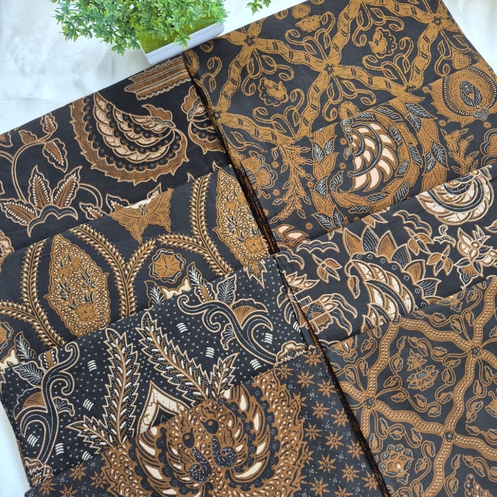KAIN BATIK SOLO SOGA SOLO LATAR HITAM