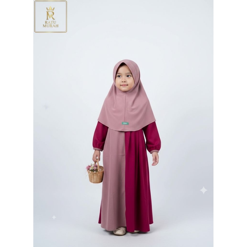 GAMIS ANAK KBR POLOS | GAMIS ANAK MUSLIMAH SYAR'I