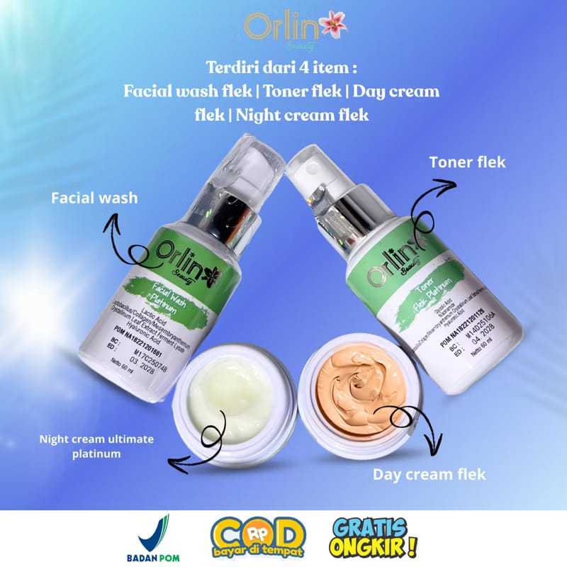 ORLIN BEAUTY - Paket Flek Platinum/Mengatasi Flek Hitam