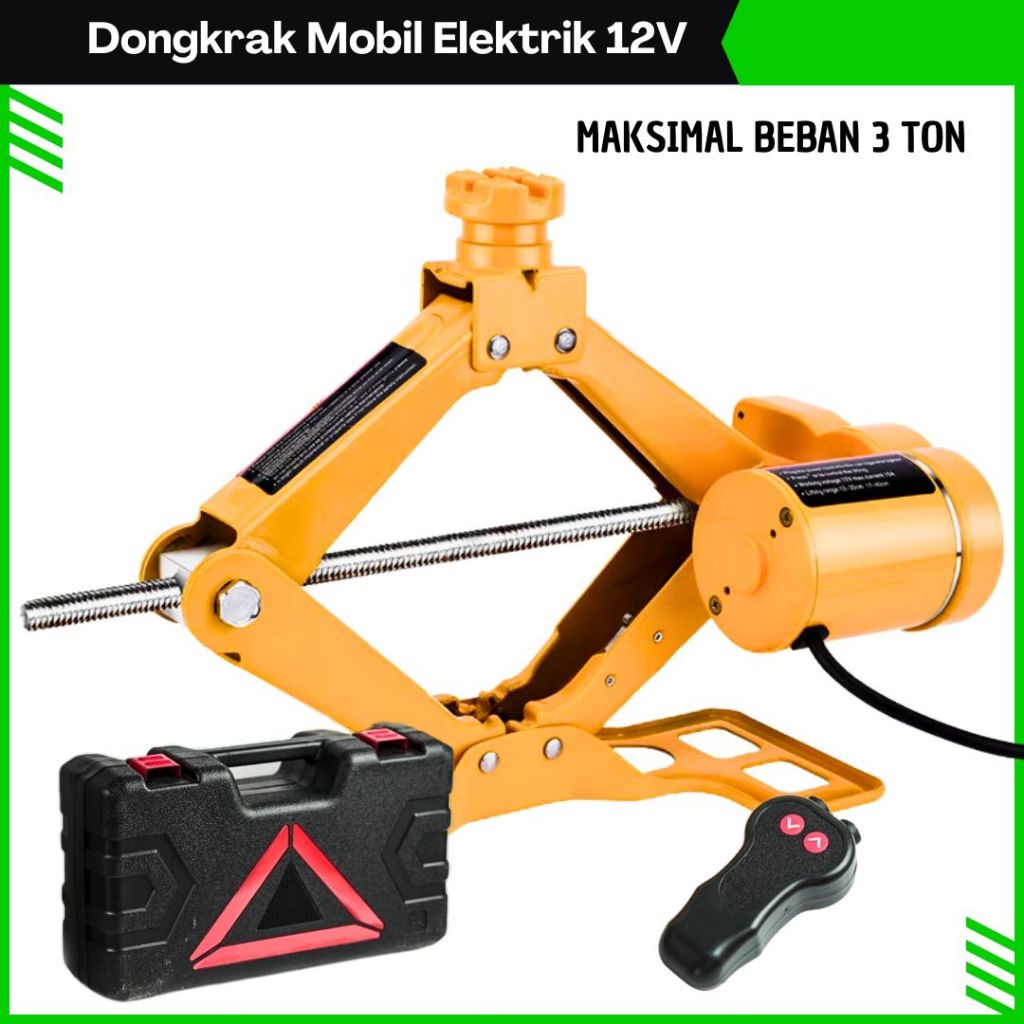 Dongkrak Mobil Elektrik Hidrolik Portabel 12V Dongkrak Mobil 3 Ton