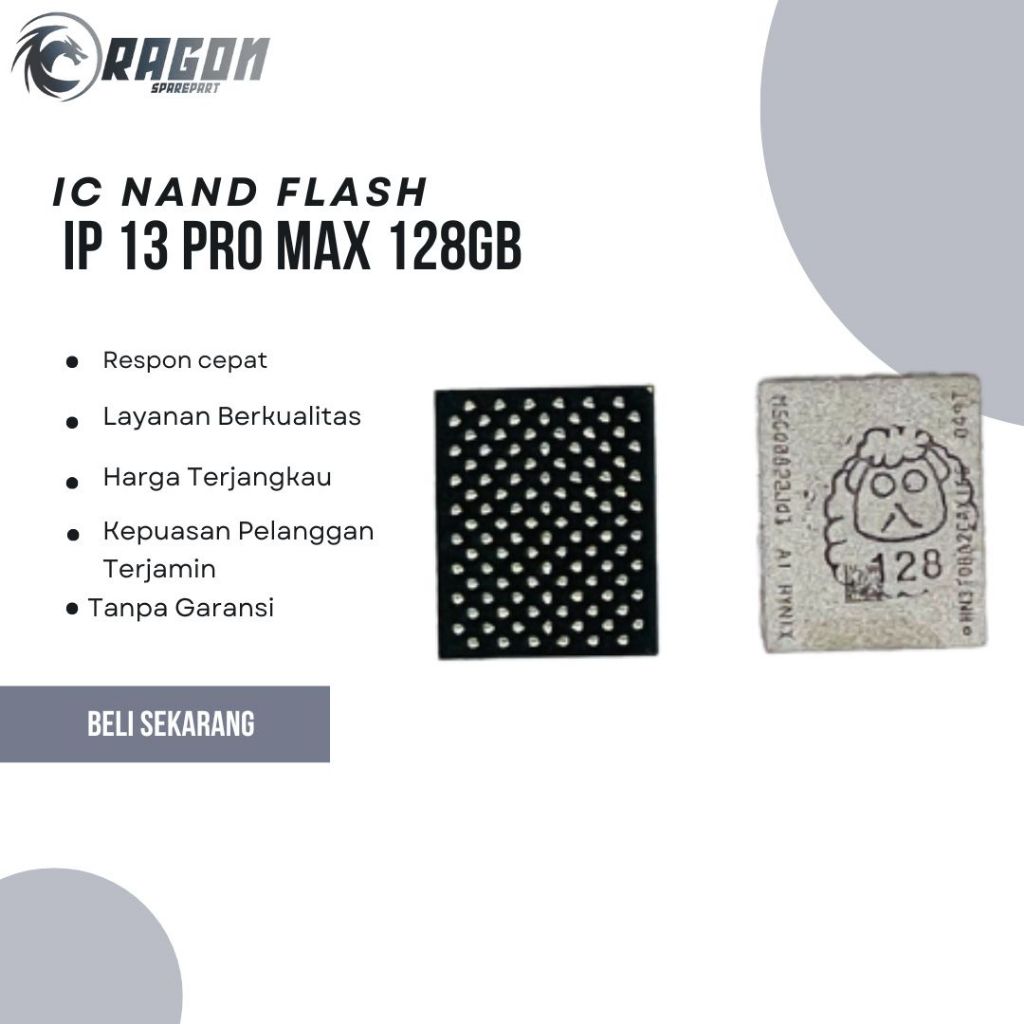 IC NAND FLASH IP 13 PRO MAX 128GB/256GB ORIGINAL NEW