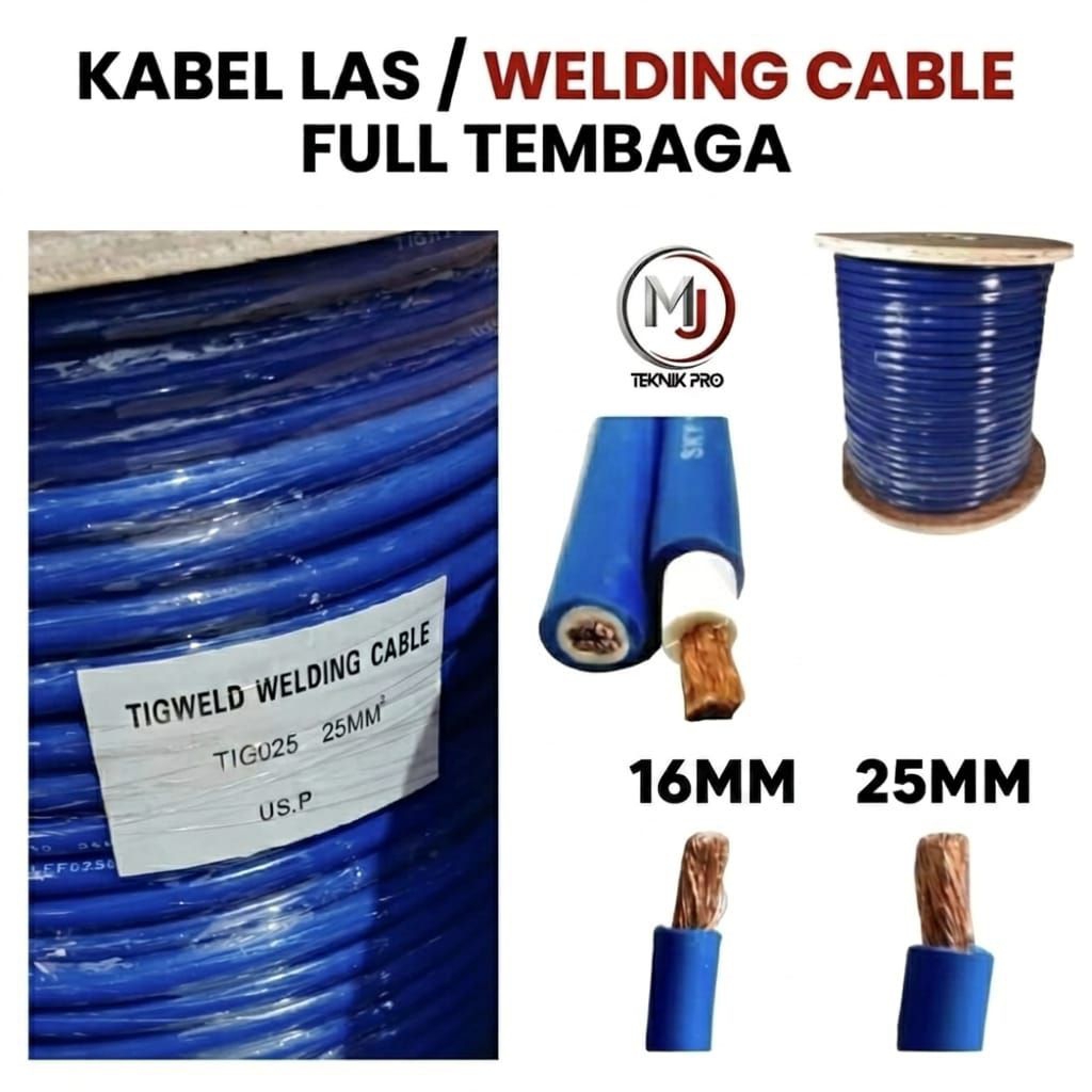 Tigweld Kabel Las / Welding Cable Full Tembaga