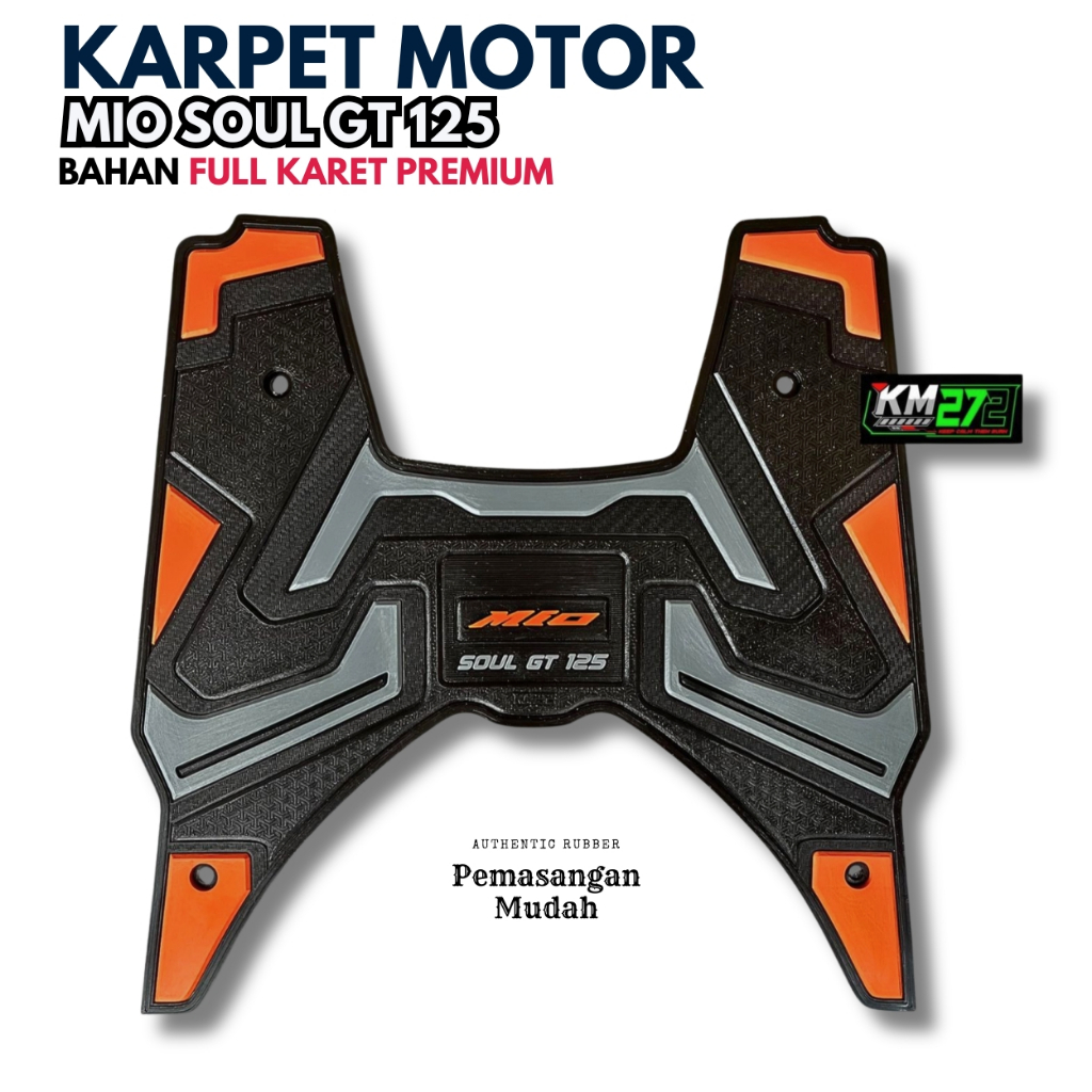 KM272 Alas Kaki Motor Mio Soul GT 125 | Pijakan Kaki Mio Soul GT 125 | ANTI SLIP & ANTI LICIN