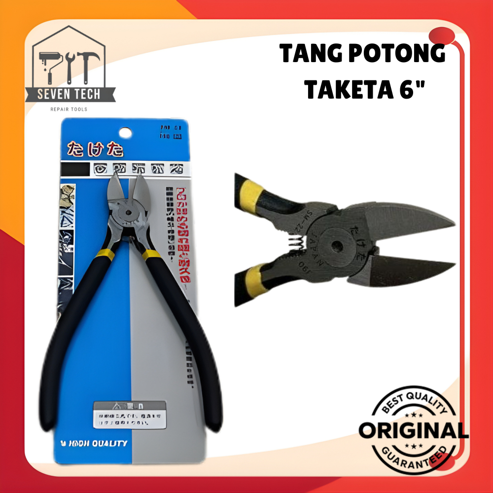 TANG POTONG TAKETA 6" 150MM SUPER TAJAM ORI JAPAN / TANG POTONG SHELL TAKETA 6" JEPANG