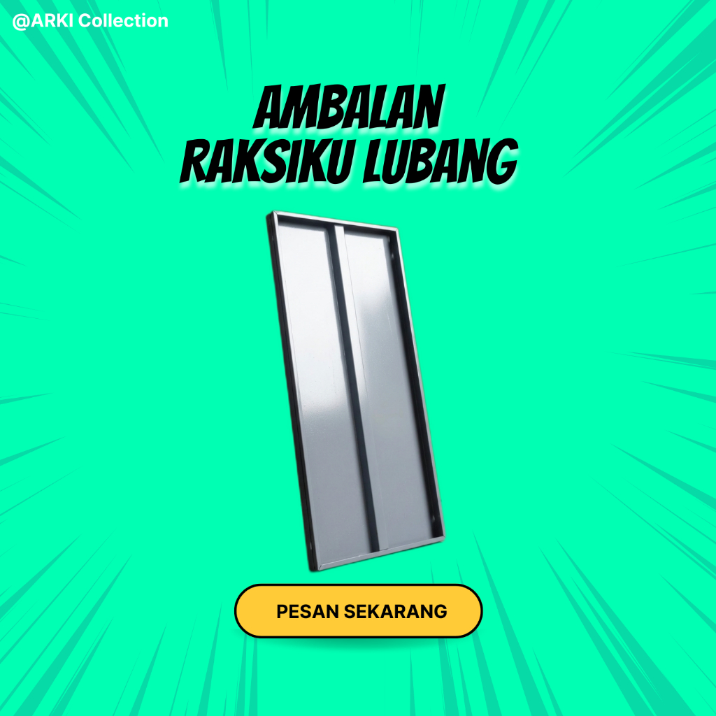 Ambalan Rak Besi Siku Lubang Ukuran Standar - Papan Shelf Rak Gudang Toko Tebal 0.5mm 0.8mm